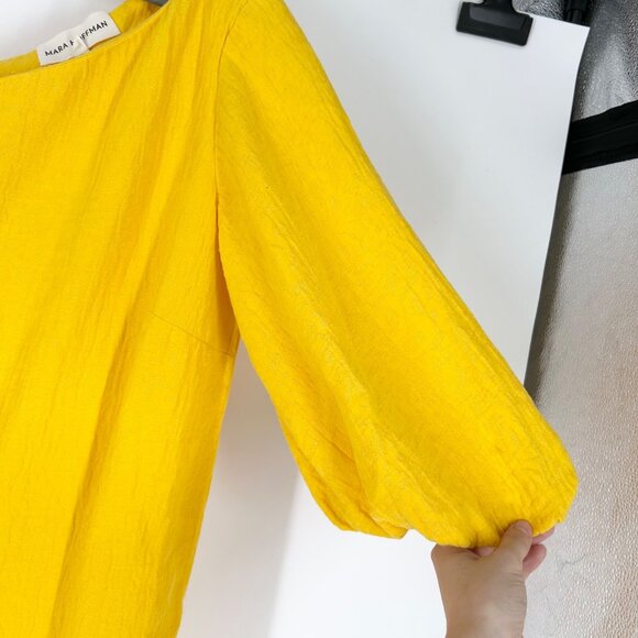 Mara Hoffman Emilie One Shoulder Button Detail Dress - Picture 4 of 7